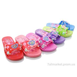 Фотография Шлепки детские летние Лето 3285-5 mix (36 пар р.30-35) "Sydney" недорого оптом от прямого поставщика