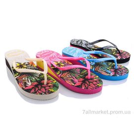 Фотография Шлепки женские облегченные Лето LE5 mix (24 пар р.36-40) "Sydney" недорого оптом от прямого поставщика