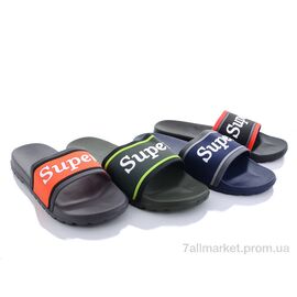 Шльопанці чоловічі пляжні Літо 907-28 mix (24 пар р.40-45) "Sydney" недорого оптом від прямого постачальника