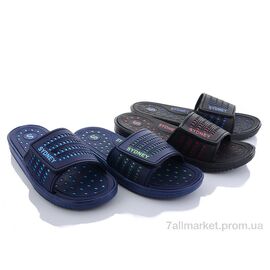 Фотография Шлепки мужские пляжные Лето 752-5 mix (24 пар р.40-45) "Sydney" недорого оптом от прямого поставщика