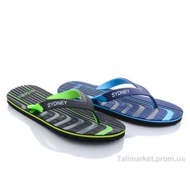 Шльопанці чоловічі пляжні Літо LE12M mix (24 пар р.40-45) "Sydney" недорого оптом від прямого постачальника