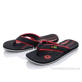 Шльопанці чоловічі пляжні Літо KME758 red (6 пар р.40-43) "Zelart" недорого оптом від прямого постачальника