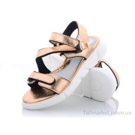 Босоніжки дитячі літні Літо А18 золотой (8 пар р.30-37) "Эльффей" недорого оптом від прямого постачальника