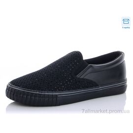 Сліпони жіночі тканинні Літо D8 black (8 пар р.36-41) "CR" недорого оптом від прямого постачальника