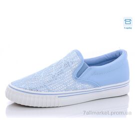 Сліпони жіночі тканинні Літо D10 blue (8 пар р.36-41) "CR" недорого оптом від прямого постачальника