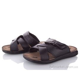 Шльопанці чоловічі пляжні Літо MKB6118 black (6 пар р.41-45) "DeMur" недорого оптом від прямого постачальника