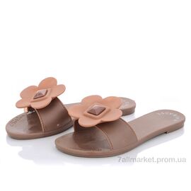 Шльопанці жіночі полегшені Літо A038 beige (6 пар р.36-40) "Class Shoes" недорого оптом від прямого постачальника