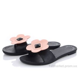 Шльопанці жіночі полегшені Літо A038 black (6 пар р.36-40) "Class Shoes" недорого оптом від прямого постачальника