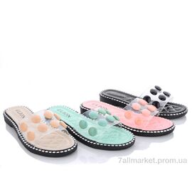 Фотография Шлепки женские облегченные Лето FY5762 mix (24 пар р.36-41) "Lion" недорого оптом от прямого поставщика