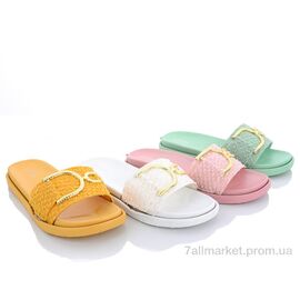Фотография Шлепки женские облегченные Лето FY886 mix (24 пар р.36-41) "Lion" недорого оптом от прямого поставщика