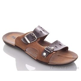 Шльопанці чоловічі пляжні Літо MFashion 2 PR brown (6 пар р.40-45) "DeMur" недорого оптом від прямого постачальника