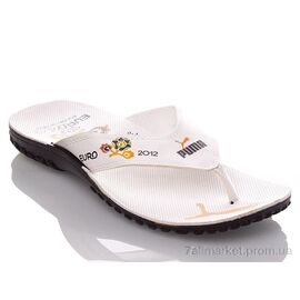 Шльопанці чоловічі пляжні Літо MP white-orange V (6 пар р.40-45) "DeMur" недорого оптом від прямого постачальника
