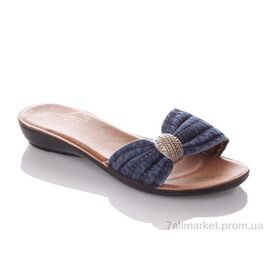 Шльопанці жіночі полегшені Літо W302-blue (6 пар р.36-40) "DeMur" недорого оптом від прямого постачальника