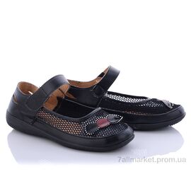 Туфлі жіночі стильні Літо A157 black (10 пар р.36-42) "Rama" недорого оптом від прямого постачальника