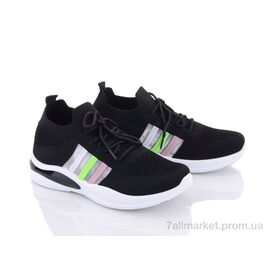 Кросівки жіночі модні Літо 45-74 black (8 пар р.36-41) "Violeta" недорого оптом від прямого постачальника