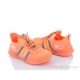 Фотография Кроссовки детские модные Лето 2016 orange (6 пар р.33-38) "Violeta" недорого оптом от прямого поставщика
