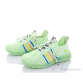 Фотография Кроссовки детские модные Лето 2016 green (6 пар р.33-38) "Violeta" недорого оптом от прямого поставщика