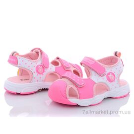 Босоніжки дитячі літні Літо BD8208-3 розовый (8 пар р.21-25) "Class Shoes" недорого оптом від прямого постачальника
