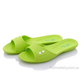 Шльопанці жіночі полегшені Літо 107 зеленый (10 пар р.36-41) "Slippers" недорого оптом від прямого постачальника