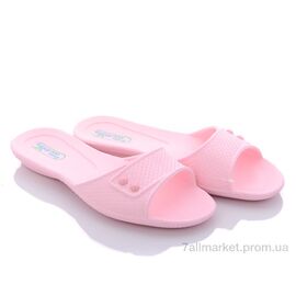 Шльопанці жіночі полегшені Літо 107 розовый (10 пар р.36-41) "Slippers" недорого оптом від прямого постачальника