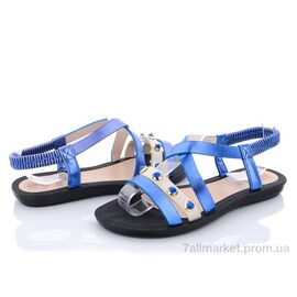 Босоніжки жіночі літні Літо A583 blue (8 пар р.36-41) "U-Chin" недорого оптом від прямого постачальника