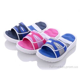 Фотография Шлепки детские летние Лето 2495-1D mix (24 пар р.25-30) "Lion" недорого оптом от прямого поставщика