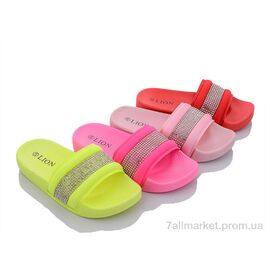 Фотография Шлепки детские летние Лето FY039 mix (24 пар р.24-29) "Lion" недорого оптом от прямого поставщика