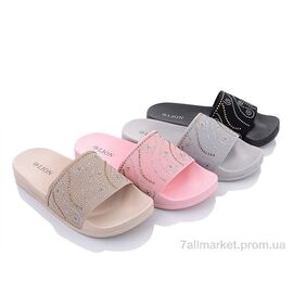Шльопанці жіночі полегшені Літо FY014 mix (24 пар р.37-42) "Lion" недорого оптом від прямого постачальника