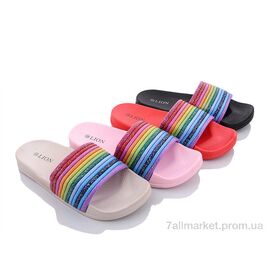 Шльопанці жіночі полегшені Літо FY008 mix (24 пар р.37-42) "Lion" недорого оптом від прямого постачальника