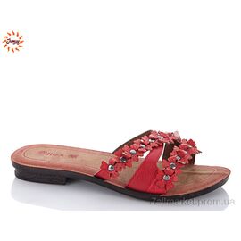 Шльопанці жіночі полегшені Літо 317196 червоний (6 пар р.36-41) "Jumay" недорого оптом від прямого постачальника