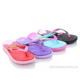 Фотография Шлепки детские летние Лето 1388-18 mix (24 пар р.30-35) "Lion" недорого оптом от прямого поставщика