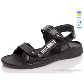 Сандалії чоловічі літні Літо Prime 0201-2 черный (6 пар р.40-45) "Prime-Opt" недорого оптом від прямого постачальника