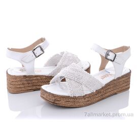 Босоніжки жіночі літні Літо 15000 white (8 пар р.36-40) "Violeta" недорого оптом від прямого постачальника