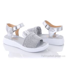Босоніжки жіночі літні Літо 15002 silver (8 пар р.36-40) "Violeta" недорого оптом від прямого постачальника