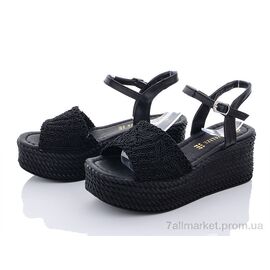 Босоніжки жіночі літні Літо 15003 black (8 пар р.36-40) "Violeta" недорого оптом від прямого постачальника