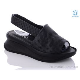 Босоніжки жіночі літні Літо 569-290 black (5 пар р.36-40) "Viva Star" недорого оптом від прямого постачальника