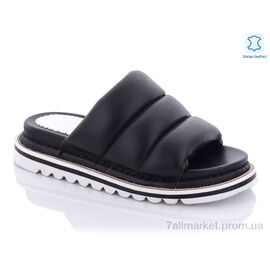 Шльопанці жіночі полегшені Літо 5061 black (5 пар р.36-40) "Viva Star" недорого оптом від прямого постачальника