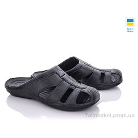 Шльопанці чоловічі пляжні Літо Крок Укр С27 черн (6 пар р.41-45) "Vladimir" недорого оптом від прямого постачальника