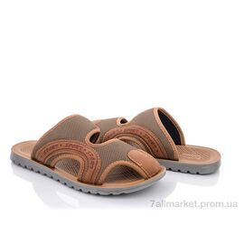 Шльопанці чоловічі пляжні Літо M201-4 brown (8 пар р.40-45) "Violeta" недорого оптом від прямого постачальника