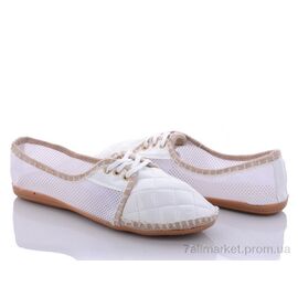 Балетки жіночі зручні Літо 002 white (8 пар р.36-40) "DeMur" недорого оптом від прямого постачальника