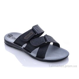 Шльопанці чоловічі пляжні Літо 24 змея черный (6 пар р.41-45) "Oscar" недорого оптом від прямого постачальника