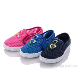 Фотография Слипоны детские без шнурков Лето F31-2 mix (12 пар р.26-31) "Red Hat" недорого оптом от прямого поставщика