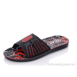 Шльопанці чоловічі пляжні Літо 58-12 красный (6 пар р.40-45) "Oscar" недорого оптом від прямого постачальника