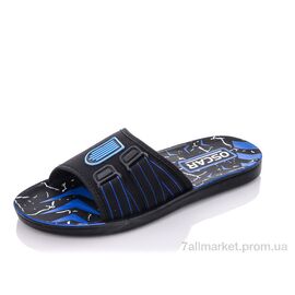 Шльопанці чоловічі пляжні Літо 58-12 синий (6 пар р.40-45) "Oscar" недорого оптом від прямого постачальника