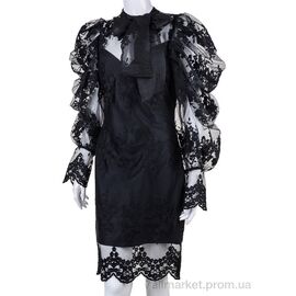 Фотография Платье женское Лето 001 black (4 шт. р.сетка 36-42) "Gelsomino" недорого оптом от прямого поставщика