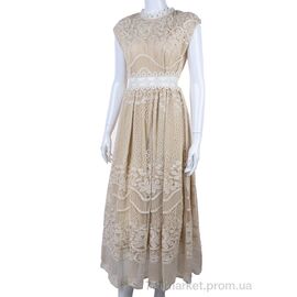 Плаття жіноче Літо 15008 beige (4 шт. р.сітка36-42) "Gelsomino" недорого оптом від прямого постачальника