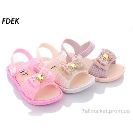 Фотография Босоножки детские летние Лето A3628 mix (24 пар р.31-35) "FDEK" недорого оптом от прямого поставщика