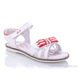 Фотография Босоножки детские летние Лето B003-56 white (8 пар р.31-36) "Xifa kids" недорого оптом от прямого поставщика