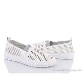 Сліпони жіночі тканинні Літо 9-761 white (8 пар р.36-41) "Violeta" недорого оптом від прямого постачальника