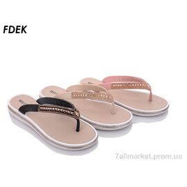 Шльопанці жіночі полегшені Літо A3656 mix (24 пар р.36-41) "FDEK" недорого оптом від прямого постачальника